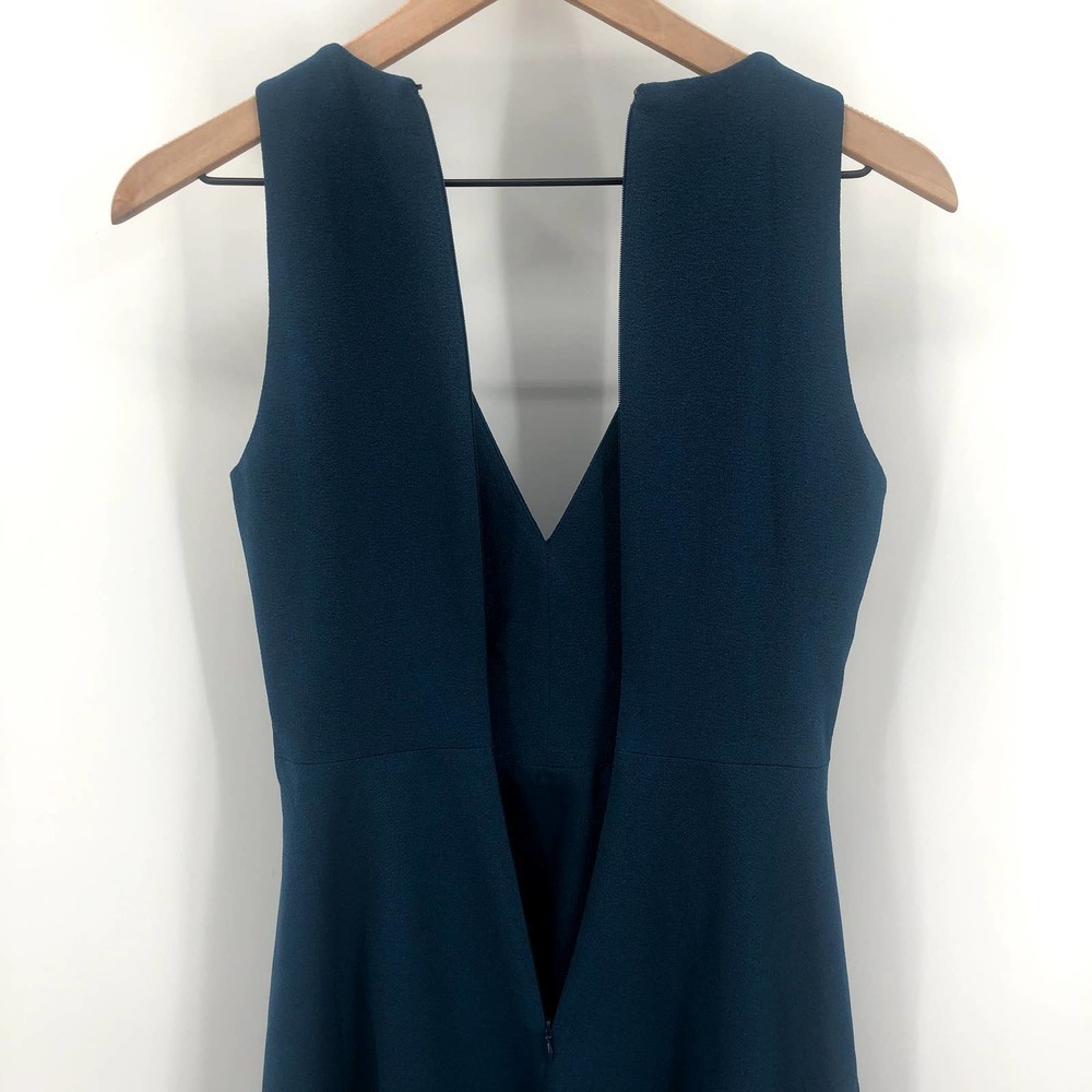 DRESS THE POPULATION Catalina Peacock Blue Fit & Flare Cocktail Dress XS NEW - Picture 11 of 11